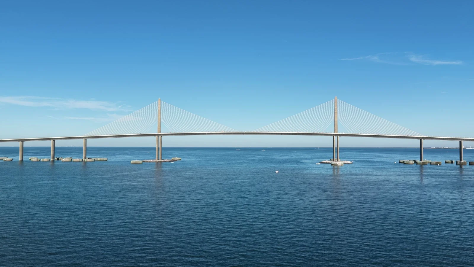 Bridge and boats from original aerial footage